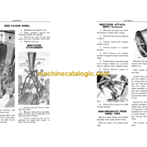 John Deere 406 and 407 Loose Ground Lister Planters Operator’s Manual (OMB25251)