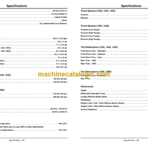 John Deere 1420, 1435, 1445, 1545, 1565 Series-2 Front Mower Operator’s Manual (OMTCU33512E)