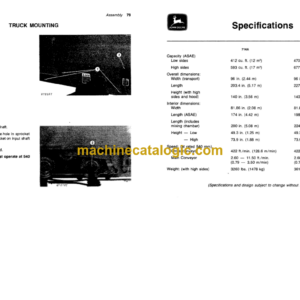 John Deere 714A and 716A Forage Wagons Operator’s Manual (OMW21456)