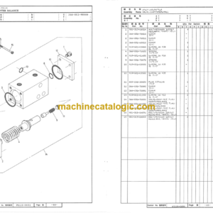 Hitachi CH40-2 Crawler Carrier (TM-22ZCH Hydraulic Crane) Parts Catalog