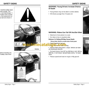 John Deere 4×2 and 6×4 GATOR Utility Vehicles Operator’s Manual (OMM136970)