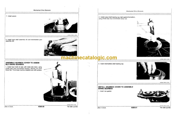 John Deere 890A Excavator Technical Manual (TM1263)