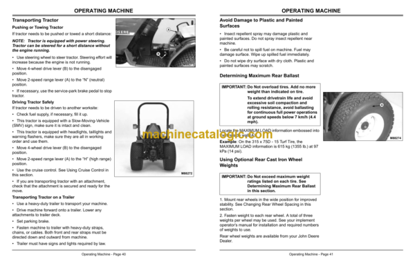 John Deere Model 4100 Compact Utility Tractor with Hydrostatic Transmission Operator's Manual (OMM134969K7)