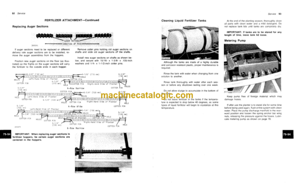 John Deere 7000 Drawn 4-Row Narrow, 4-Row Wide, And 6-Row Narrow Max-Emerge Planter Operator's Manual (OMA34147)