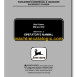 John Deere 240 and 250 Skid Steers Operator's Manual (OMKV11661)