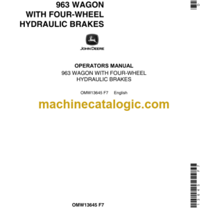 John Deere 963 Wagon With Four-Wheel Hydraulic Brakes Operator's Manual (OMW13645)