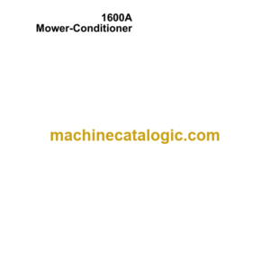 John Deere 1600A Mower-Conditioner Technical Manual (TM1571)