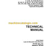 John Deere Horicon Hydraulic Attachments Technical Manual (TM1593)