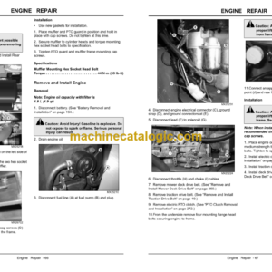 John Deere Z510A and Z520A Z-TrakTM Estate Series Technical Manual (TM101219)