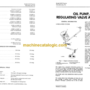 John Deere 2120 Tractor Technical Manual (TM4252)