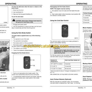 John Deere 240 and 250 Skid Steers Operator’s Manual (OMKV11661)