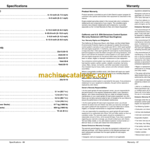 John Deere 1420, 1435, 1445, 1545, 1565 Series-2 Front Mower Operator’s Manual (OMTCU33512)