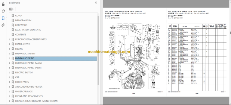 Hitachi ZX160LC-7H Hydraulic Excavator Parts and Equipment
