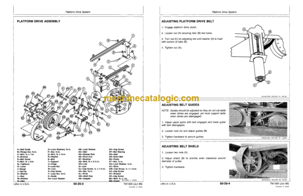 John Deere 2360 WindRower and 160 Platform Technical Manual (TM1300)