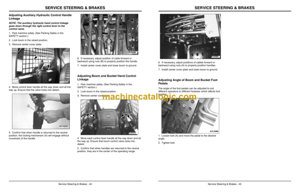 John Deere 240 and 250 Skid Steers Operator's Manual (OMKV11661)