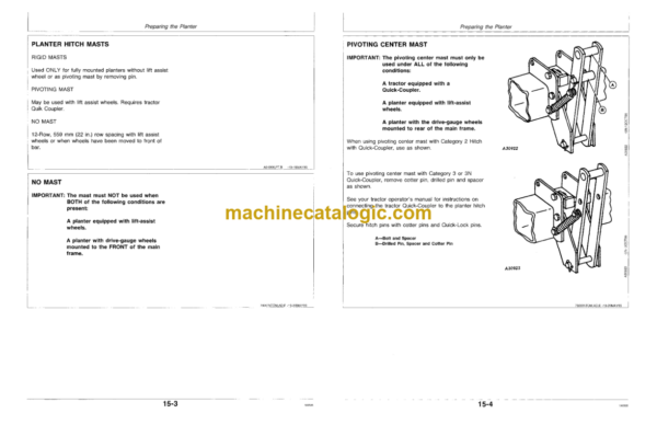 John Deere 7300 MAXEMERGE2 INTEGRAL PLANTERS Operator's Manual (OMA54956)