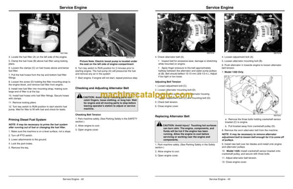 John Deere 1420, 1435, 1445, 1545, 1565 Series-2 Front Mower Operator's Manual (OMTCU33512)