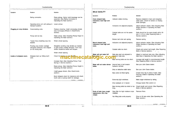 John Deere 335 and 375 Round Balers Operator's Manual (OME81757)