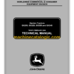 John Deere GX255, GX325, GX335 and GX345 Garden Tractors Technical Manual (TM1973)