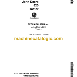 John Deere 2120 Tractor Technical Manual (TM4252)