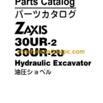Hitachi ZX30UR-2 ZX30UR-2U Hydraulic Excavator Parts Catalog