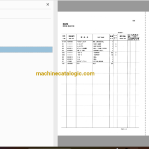 Hitachi EX75URLC-3 Excavator Parts Catalog & Equipment Components Parts Catalog