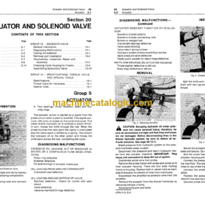 John Deere 100K Synchronous Thinner Technical Manual (TM1074)
