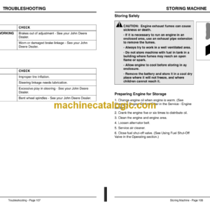 John Deere Model 4100 Compact Utility Tractor with Gear Transmission Operator’s Manual (OMM134596)