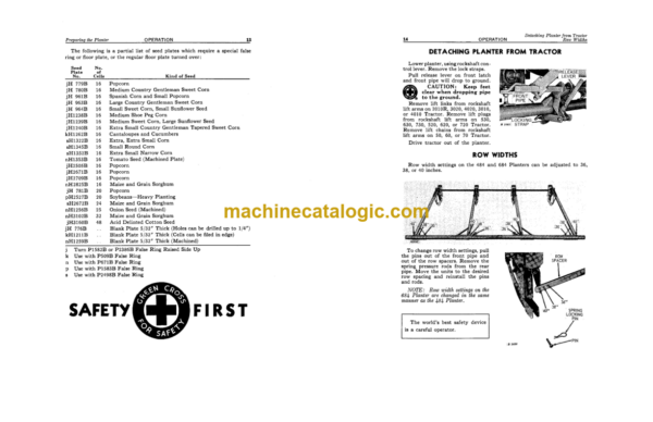 John Deere 484 and 684 Cotton and Corn Planters Operator's Manual (OMB25224)