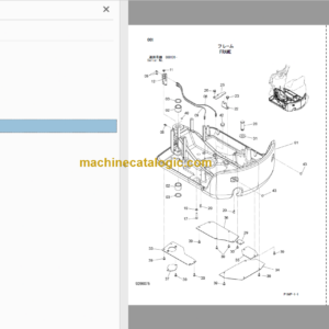 Hitachi ZX10U-2 Hydraulic Excavator Parts Catalog & Equipment Components Parts Catalog