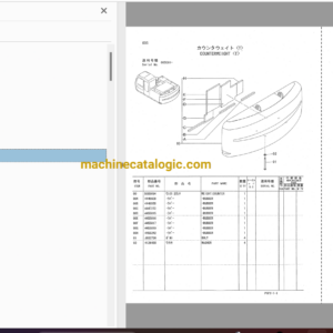 Hitachi ZX160LCT Telescopic Crawler Crane Parts and Equipment Components Parts Catalog