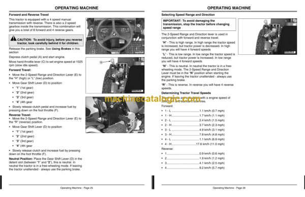 John Deere Model 4100 Compact Utility Tractor with Gear Transmission Operator's Manual (OMM134596)