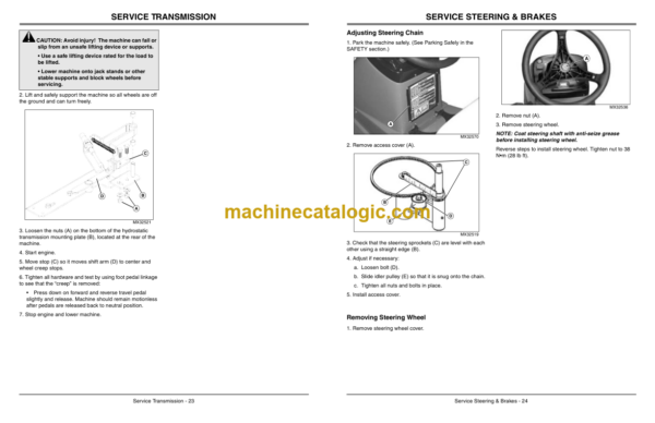 John Deere 1200 Hydro Bunker Rake Operator's Manual (OMTCU27194)