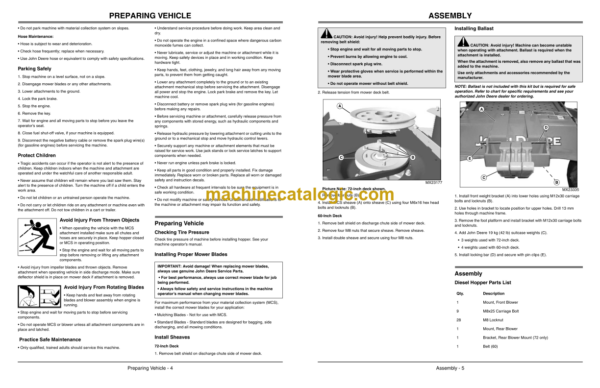 John Deere 13-Bushel Dump From Seat Material Collection System Operator's Manual (OMTCU29190)