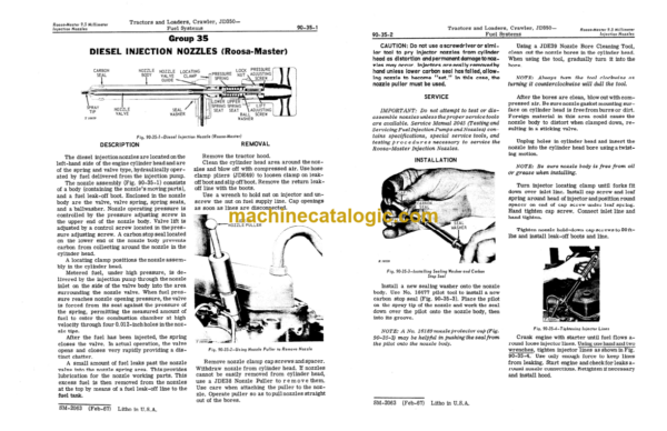 John Deere JD350 Crawler Tractors and Crawler Loaders Service Manual (SM2063)