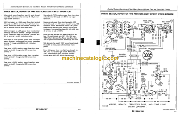 John Deere 210C 310C 315C Backhoe Loader Operation and Test Technical Manual (TM1419)