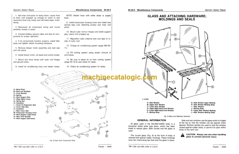 John Deere 4440 Tractor Technical Manual (TM1182)