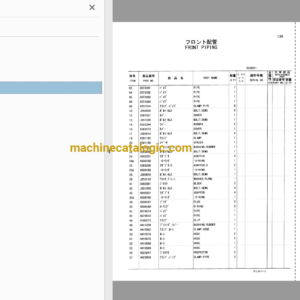 Hitachi ZX30UR Excavator Parts Catalog & Equipment Components Parts Catalog