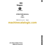 John Deere 965 Wagon Operator's Manual (OMW21361)