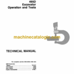 John Deere 495D Excavator Operation and Test Technical Manual (TM1456)
