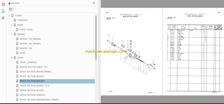 Hitachi ZX10U-2 Hydraulic Excavator Parts Catalog & Equipment Components Parts Catalog