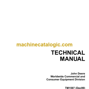 John Deere F735 Front Mower Tractors Technical Manual (TM1597)