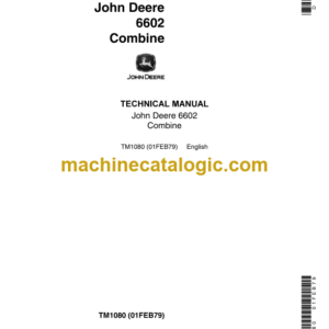 John Deere 6602 Combine Technical Manual (TM1080)