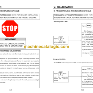 Hagie Model STS 14 HI-TRACTOR Operator’s Manual