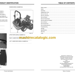 John Deere 737 and 757 Mid-Frame Z-Trak Operator’s Manual (OMTCU20986)