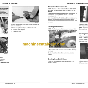 John Deere 1200A Bunker and Field Vehicle Operator’s Manual (OMTCU21792)