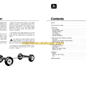 John Deere 965 Wagon Operator’s Manual (OMW21361)