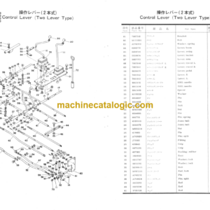 Hitachi UH052 Hydraulic Excavator Parts Catalog