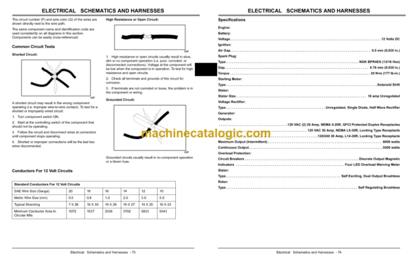 John Deere DP6000 Generator Technical Manual (TM2071)