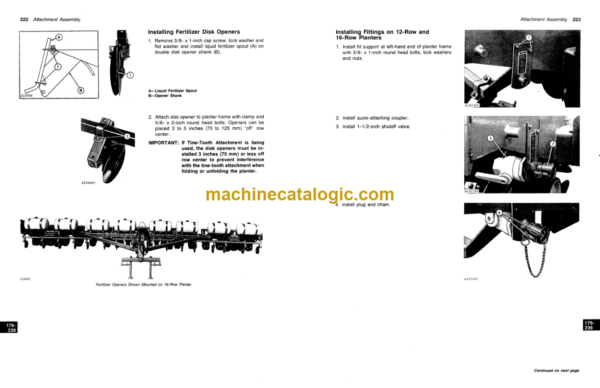 John Deere 7000 FOLDING 12-ROW WIDE; 16- AND 18-ROW NARROW MAX-EMERGETM Planters Operator's Manual (OMA41143)